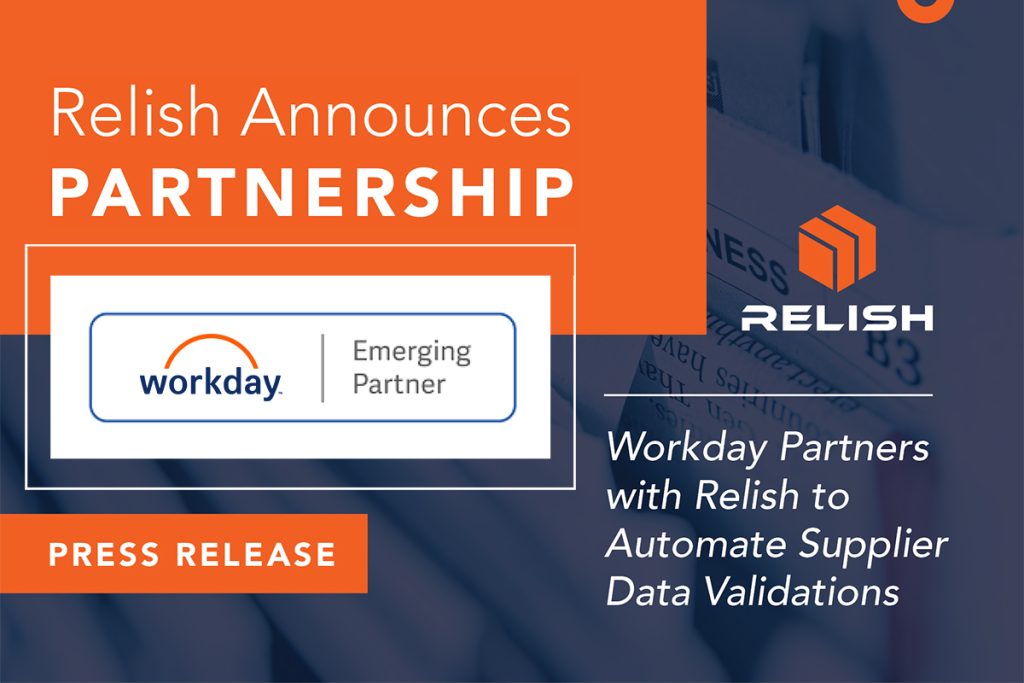 Workday Partners with Relish to Automate Supplier Data Validations