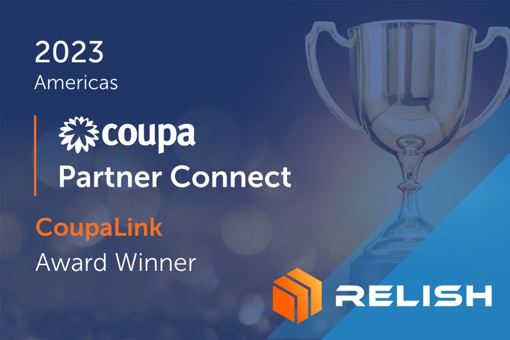 RELISH Receives the Coupa Software 2023 Partner Connect CoupaLink Award!