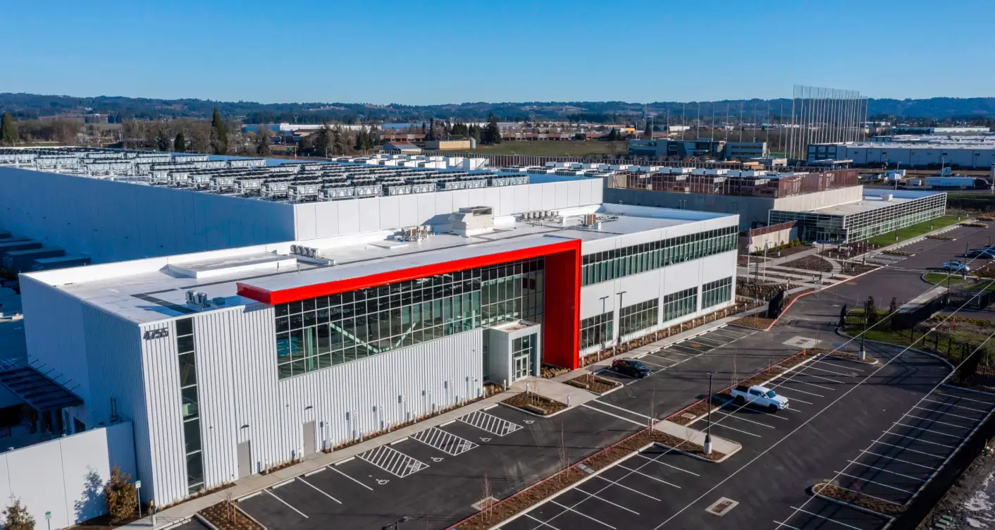 Outside of a QTS data center
