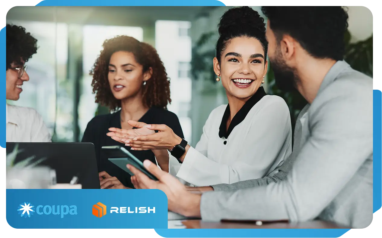 Coupa customers using Relish supplier validation and AI invoice processing