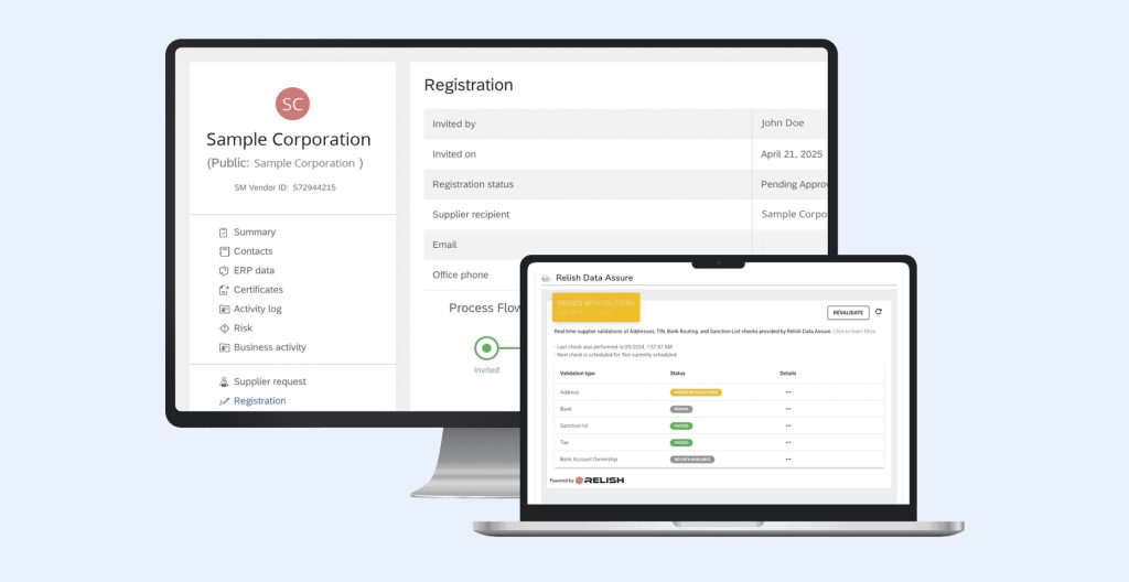 Data Assure takes the risk out of supplier onboarding with a pass, fail, or proceed with caution result.